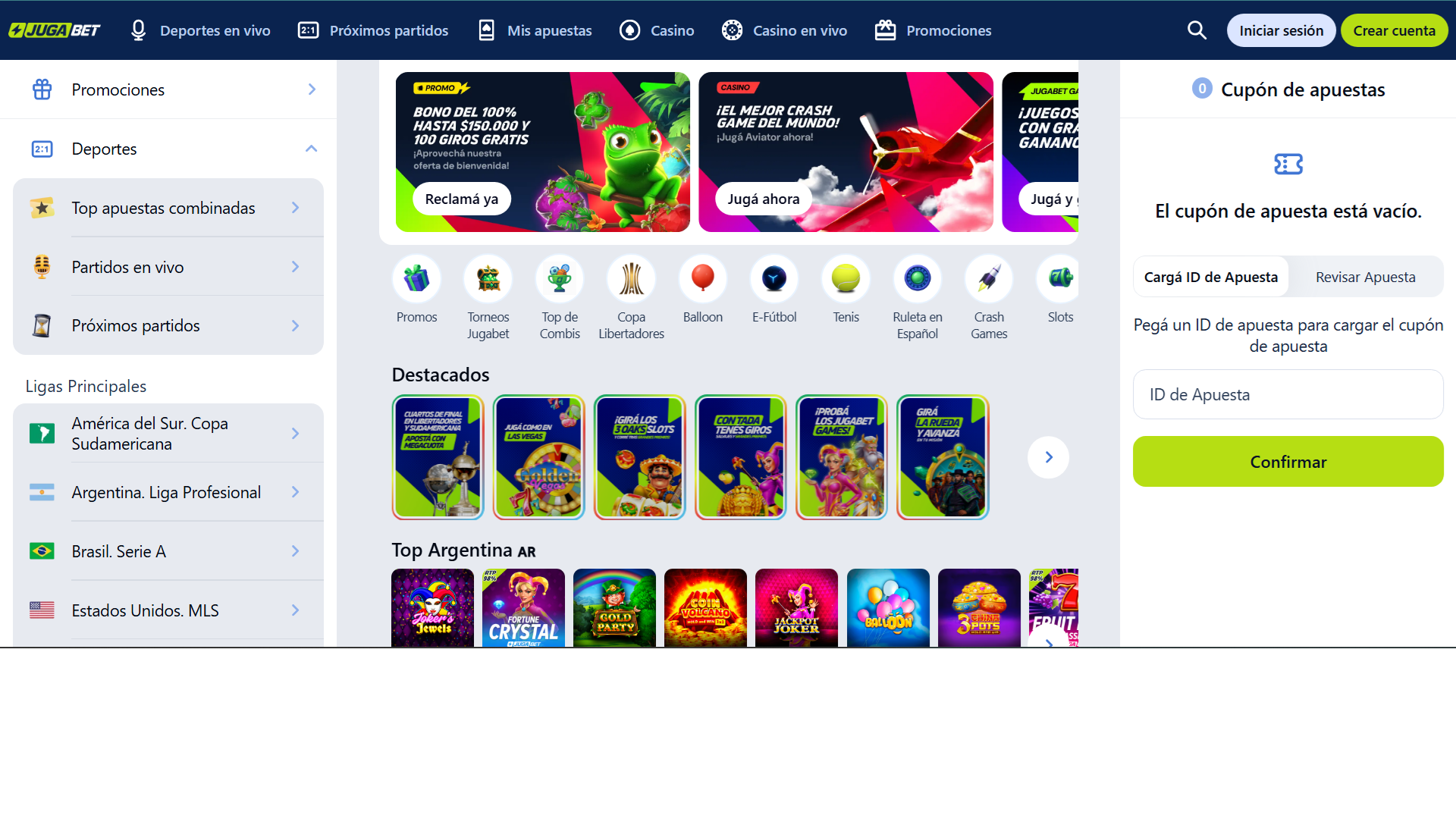 argentina casino 1 screen